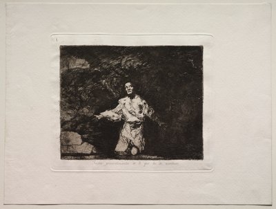 Los Horrores de la Guerra: Página de Título - Tristes Presentimientos de lo que Va a Suceder de Francisco de Goya