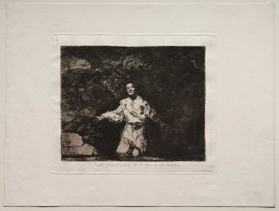 Los horrores de la guerra: Página de título - Tristes presagios de lo que va a suceder de Francisco de Goya