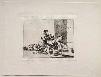 Los horrores de la guerra: Al cementerio de Francisco de Goya