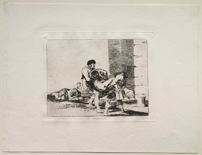 Los horrores de la guerra: Al cementerio de Francisco de Goya