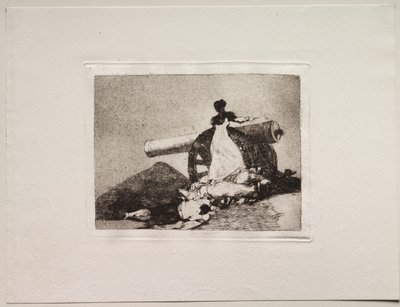 Los Horrores de la Guerra: ¡Qué Valor! de Francisco de Goya