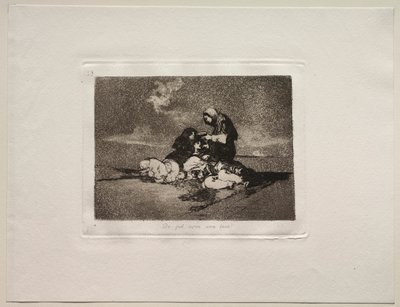 Los horrores de la guerra: ¿De qué sirve una taza? de Francisco de Goya