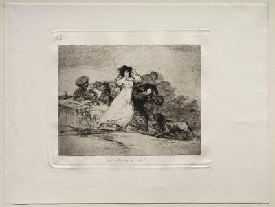 Los horrores de la guerra: ¿Qué es este alboroto? de Francisco de Goya