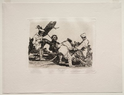 Los horrores de la guerra: ¿Por qué? de Francisco de Goya