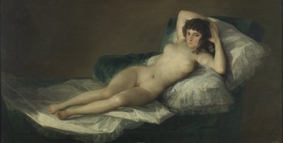 La maja desnuda, c. 1797-1800 de Francisco de Goya