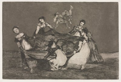 Los Proverbios: Locura Femenina, 1864 de Francisco de Goya