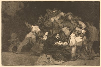 Los proverbios: Locura general, 1864 de Francisco de Goya