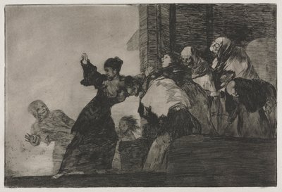 Los proverbios: Pobre locura de Francisco de Goya