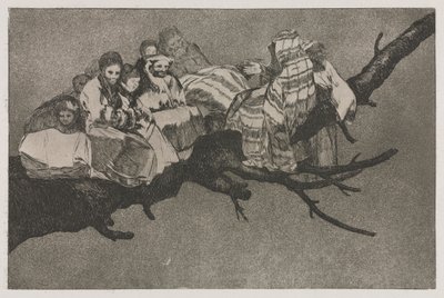 Los proverbios: Ridícula locura, 1864 de Francisco de Goya