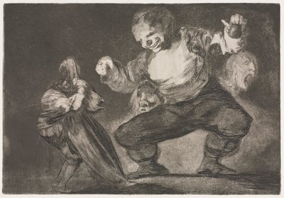 Los proverbios: El simplón de Francisco de Goya
