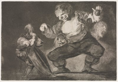 Los Proverbios: Simplón, 1864 de Francisco de Goya