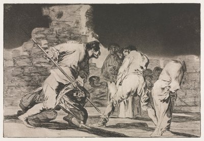 Los proverbios: La locura de la furia, 1864 de Francisco de Goya