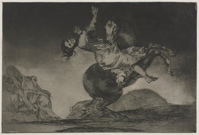 Los Proverbios: El Abductor de Caballos, 1864 de Francisco de Goya