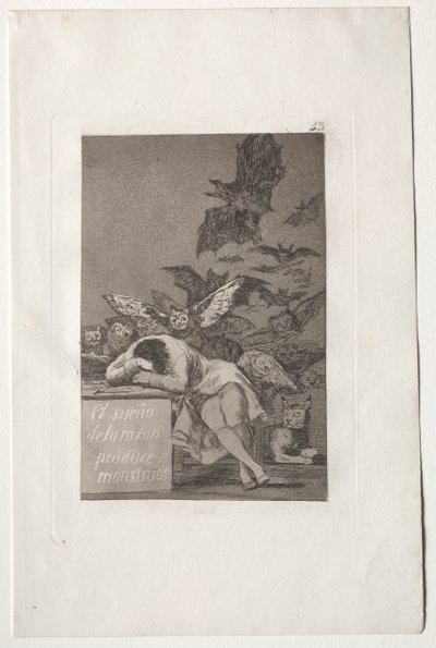 El sueño de la razón produce monstruos de Francisco de Goya