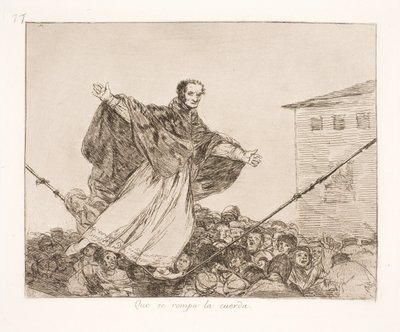 La cuerda se rompe (77) de Francisco de Goya