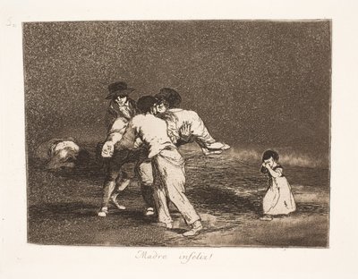 Madre infeliz (50) de Francisco de Goya