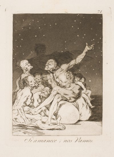 Al amanecer debemos irnos de Francisco de Goya