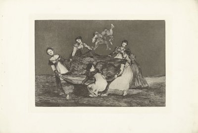 locura femenina Dispar Feminino Los Disparates (Las locuras) Los Proverbios (Los Proverbios) (título de la serie) de Francisco de Goya