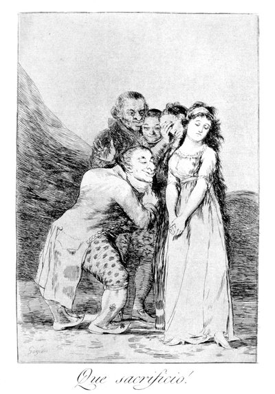 ¡Qué sacrificio!, 1799 de Francisco de Goya