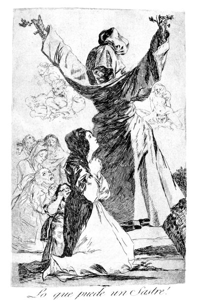 ¡Lo que puede hacer un sastre!, 1799 de Francisco de Goya