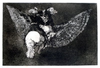Disparate Alado, 1819-1823 de Francisco de Goya