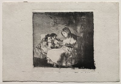 Woman Reading to Two Children de Francisco de Goya