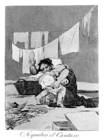 Sí, rompió la olla, 1799 de Francisco de Goya