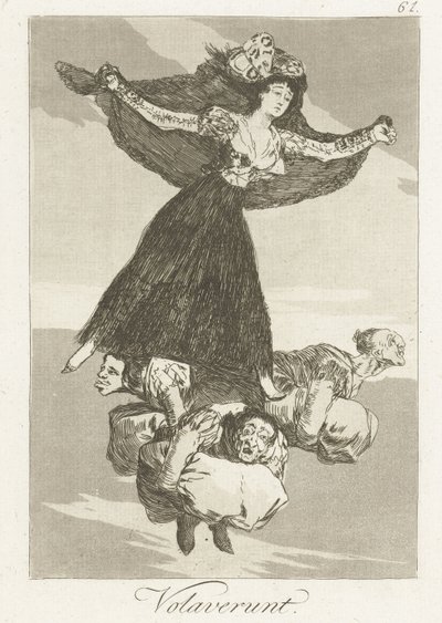 han volado Volaverunt (título sobre objeto) Los Caprichos (título de la serie) de Francisco de Goya