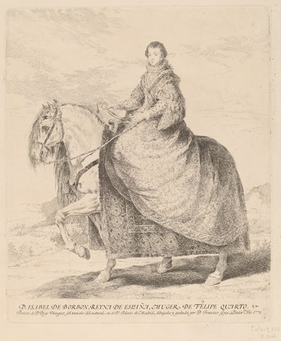 Isabel de Borbón de Francisco de Goya after Diego Velázquez