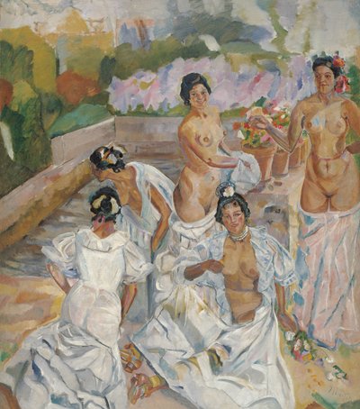 El Baño (Sevilla) - Iturrino, Francisco (1864-1924) - c. 1908 - Óleo sobre lienzo - 200x174 - Museo Carmen Thyssen, Málaga de Francisco de Iturrino