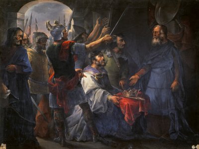 Elección de Wamba como rey, 1843 de Francisco de Paula van Halen
