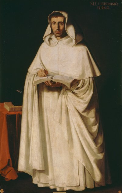 Fray Jerónimo Pérez, por Francisco de Zurbarán (1598-1664) de Francisco de Zurbaran