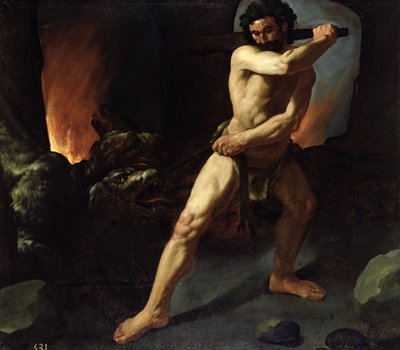 Hércules y Cerbero, c.1634 de Francisco de Zurbaran