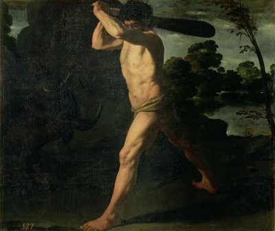 Hércules y el toro cretense de Francisco de Zurbaran