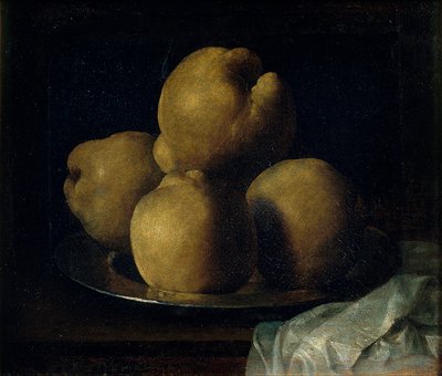 Naturaleza muerta con plato de membrillos de Francisco de Zurbaran