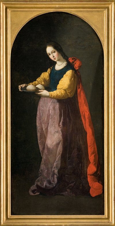 Santa Águeda, entre 1630 y 1635 de Francisco de Zurbaran
