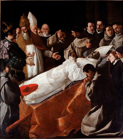 El cuerpo de San Buenaventura en estado de Francisco de Zurbaran