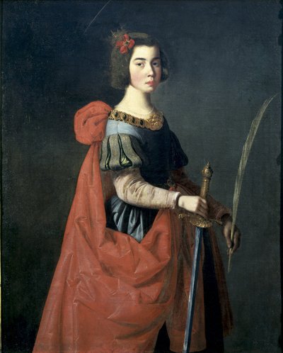 Santa Catalina de Alejandría. C. 1636 (óleo sobre lienzo) de Francisco de Zurbaran