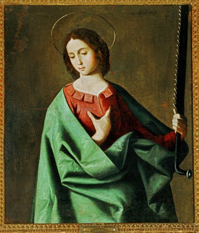 Santa Eufemia ... (pintura sobre lienzo) de Francisco de Zurbaran