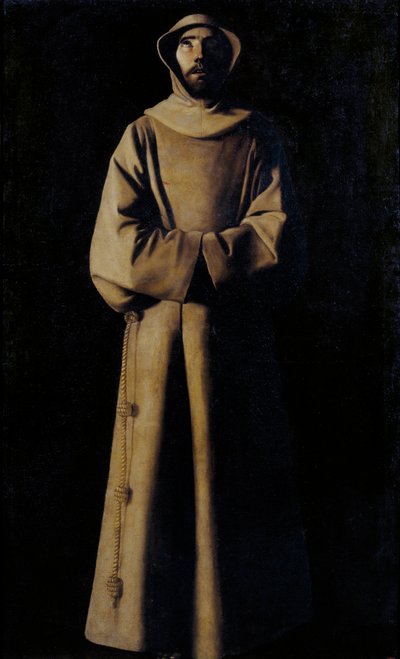 San Francisco de Asís según la visión del Papa Nicolás V de Francisco de Zurbaran