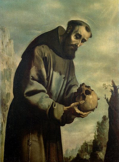 San Francisco en meditación de Francisco de Zurbaran