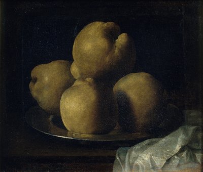 Naturaleza muerta con plato de membrillos de Francisco de Zurbaran