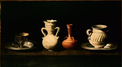 Bodegón Jarras, ollas de Francisco de Zurbaran