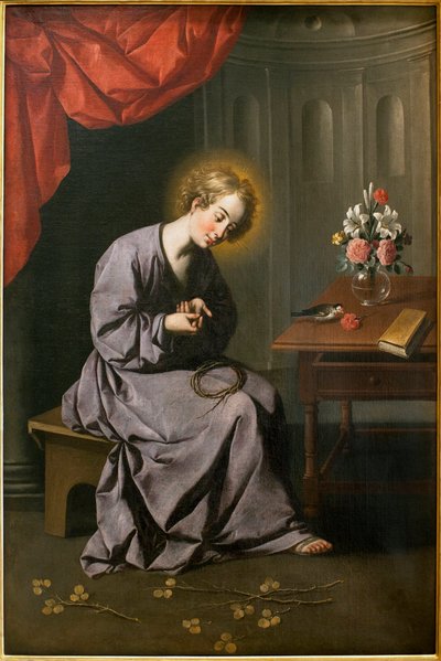 El niño tiene la columna vertebral de Francisco de Zurbaran