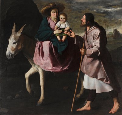 La Huida a Egipto, c.1638-40 de Francisco de Zurbaran