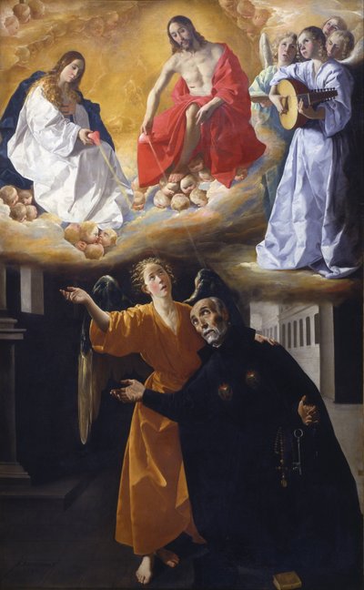 La visión de San Alfonso Rodríguez de Francisco de Zurbaran