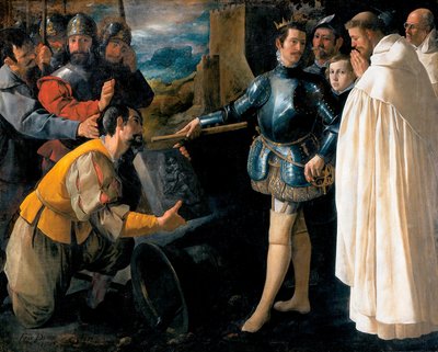 San Pedro Nolasco recuperando la imagen de la Virgen de Francisco de Zurbaran