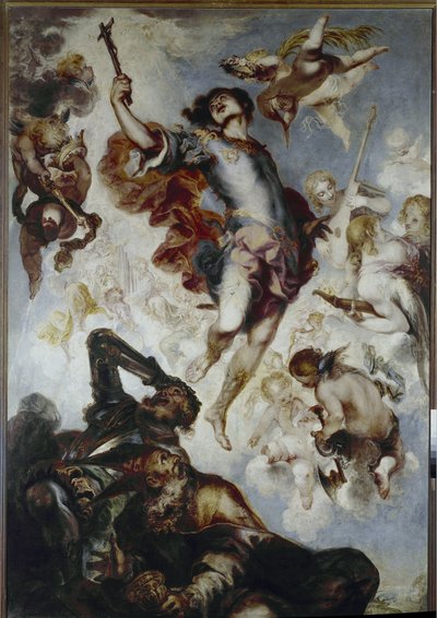 El triunfo de Hermenegildo (Príncipe y mártir visigodo, ca. 560-585) de Francisco the Younger Herrera