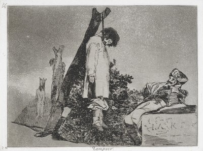 Tampoco de la serie Los Desastres de la Guerra de Francisco de Goya