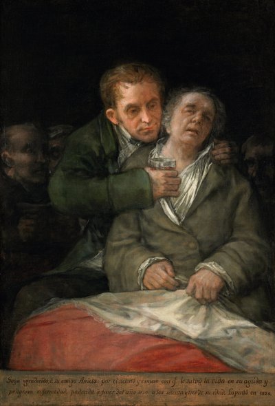 Autorretrato con el Dr. Arrieta de Francisco de Goya
